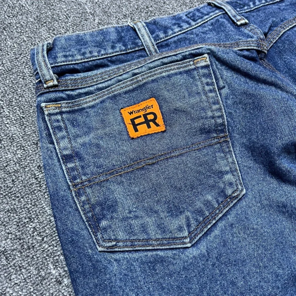 Wrangler Riggs Workwear FR Jeans 38x30 Blue Flame Resistant Denim FR3W050